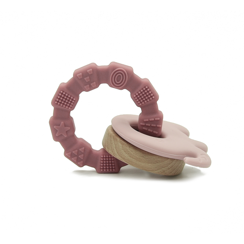 Bidering til baby i silikone - Rose - Manostiles Danish Design