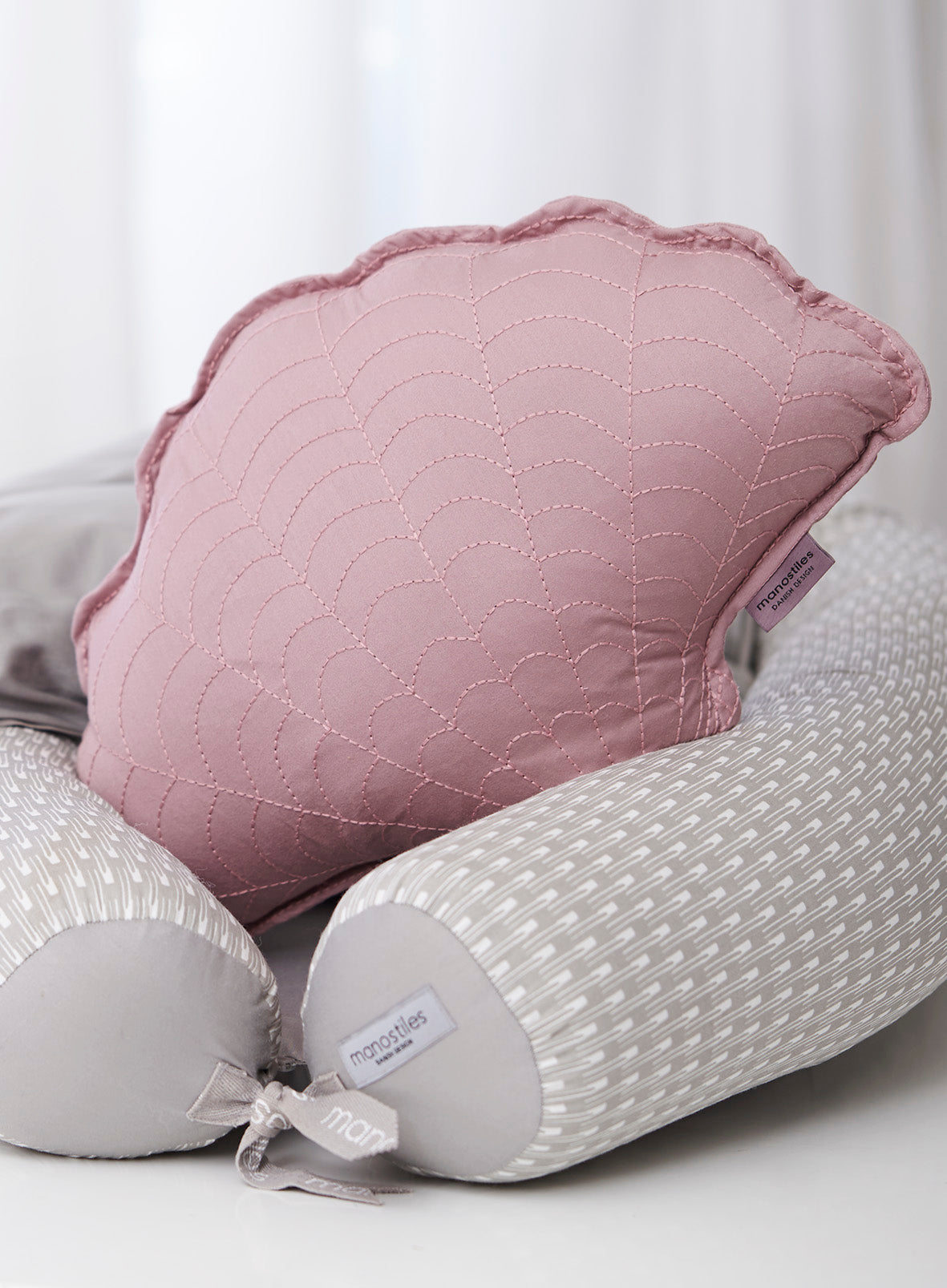 Muslinge pude - Ocean haze, Nordic Sea - Manostiles Danish Design