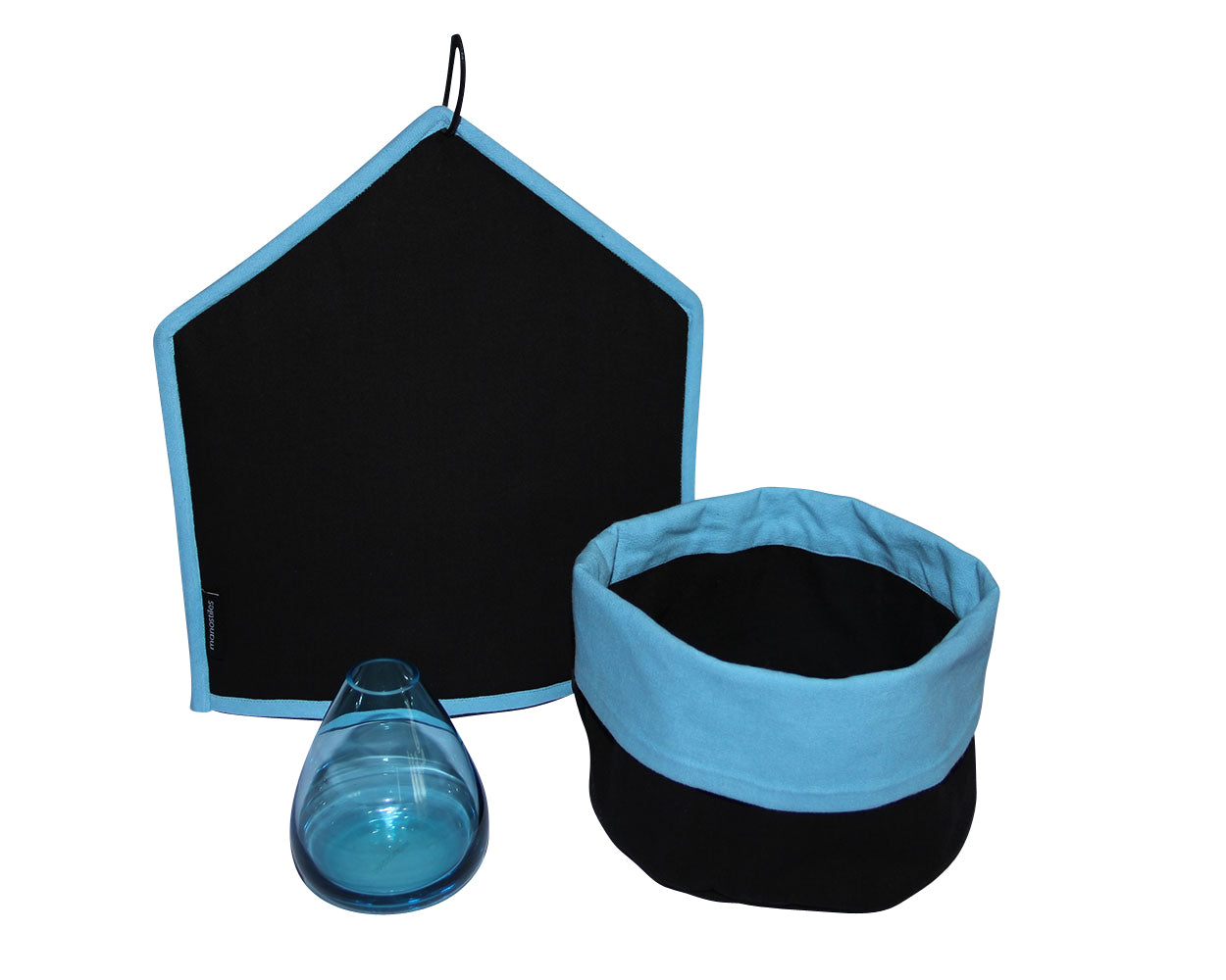 Tehætte - Sort & blå - Manostiles Danish Design