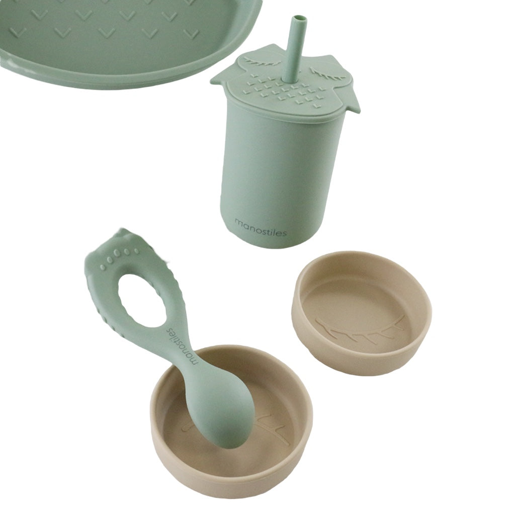Kinderbecher aus Silikon - Grün
