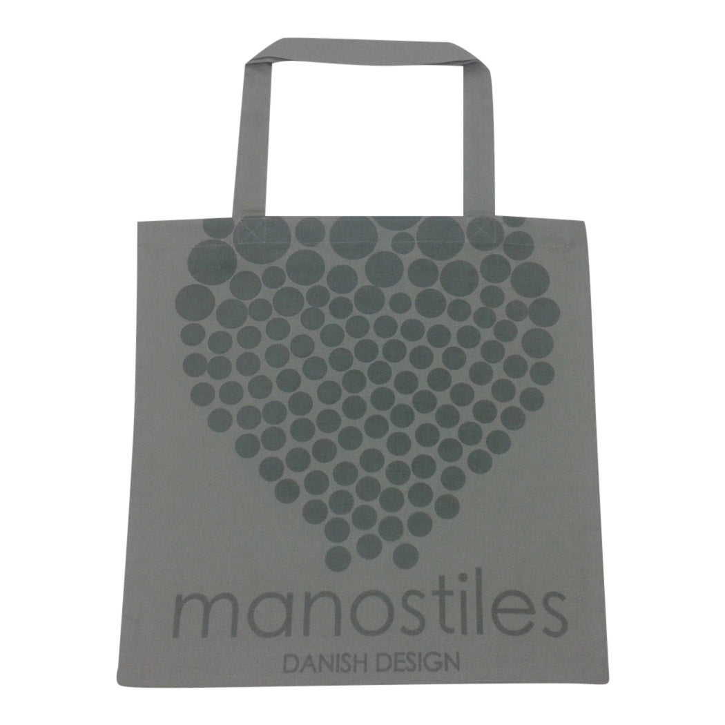 Indkøbsnet - Grå m. dots - Manostiles Danish Design