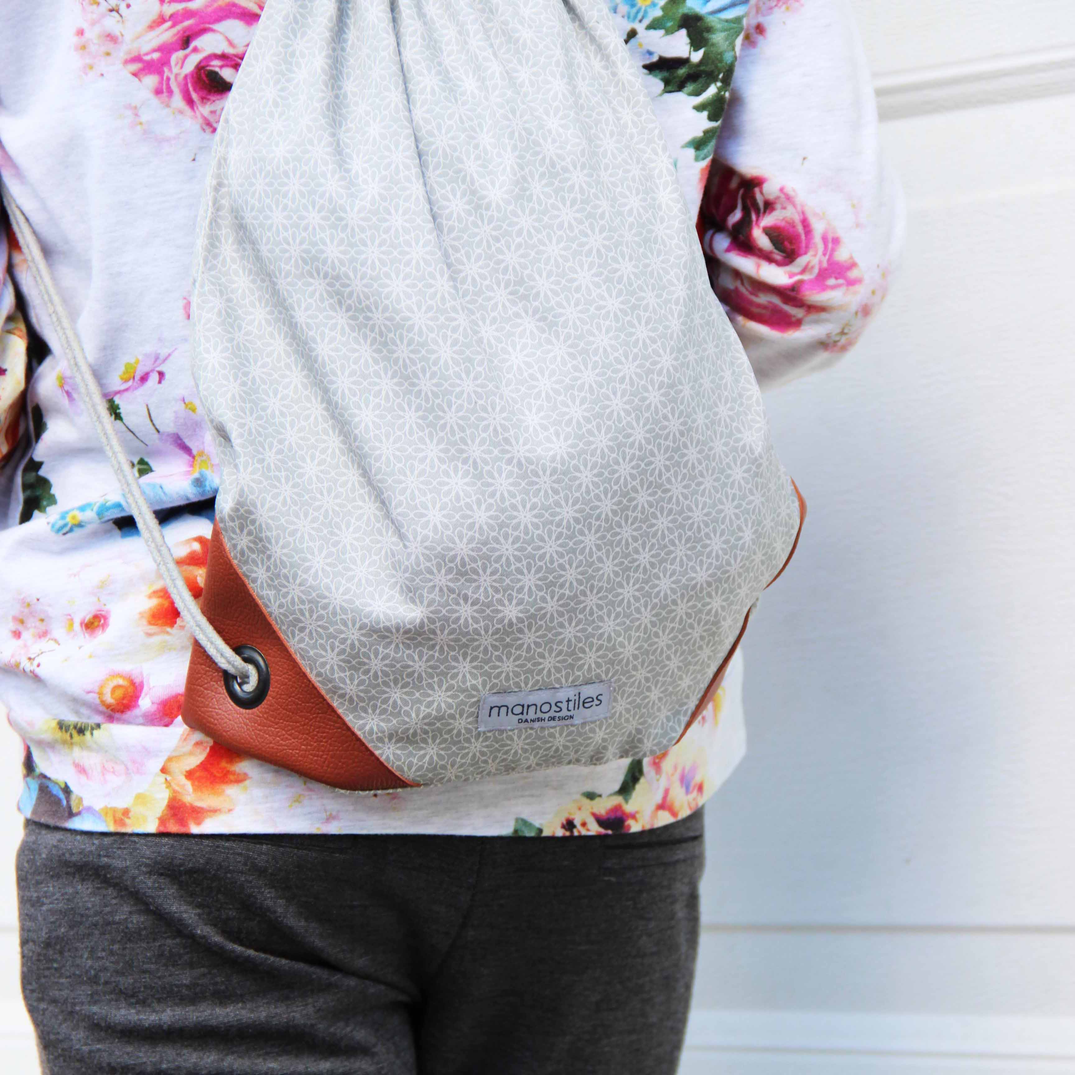 Gym Bag - Grå, Nordic Sky - Manostiles Danish Design