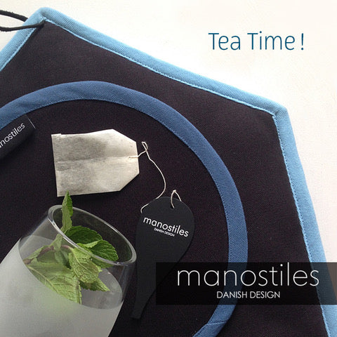 Tehætte - Sort & blå - Manostiles Danish Design