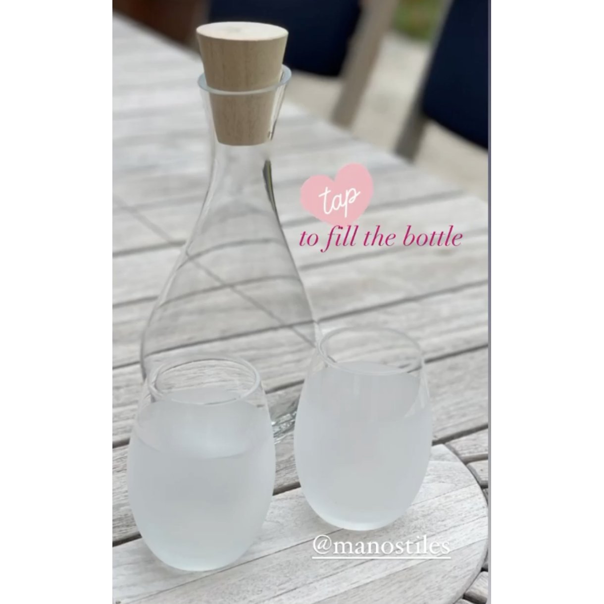 karaffel mundblæst glas
