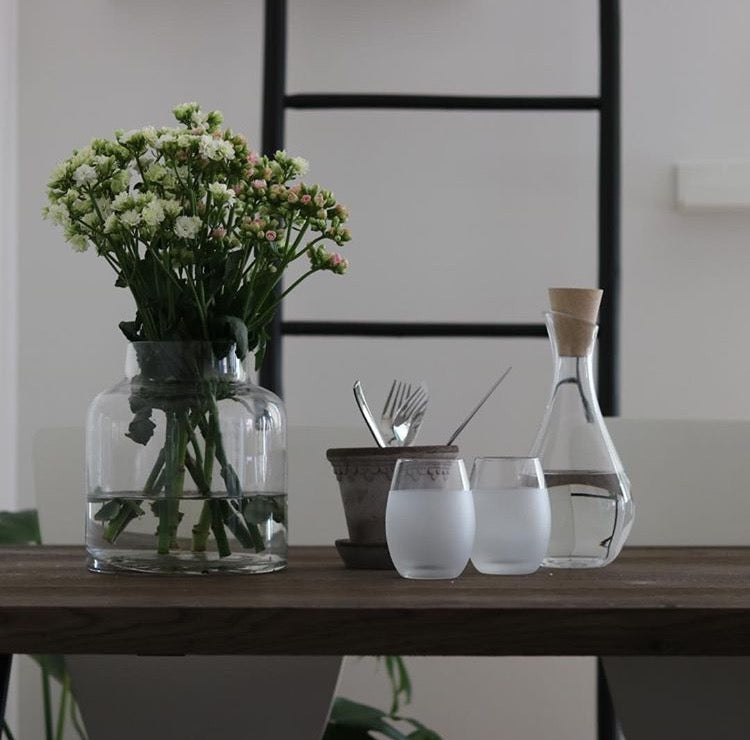 karaffel mundblæst glas Dansk design