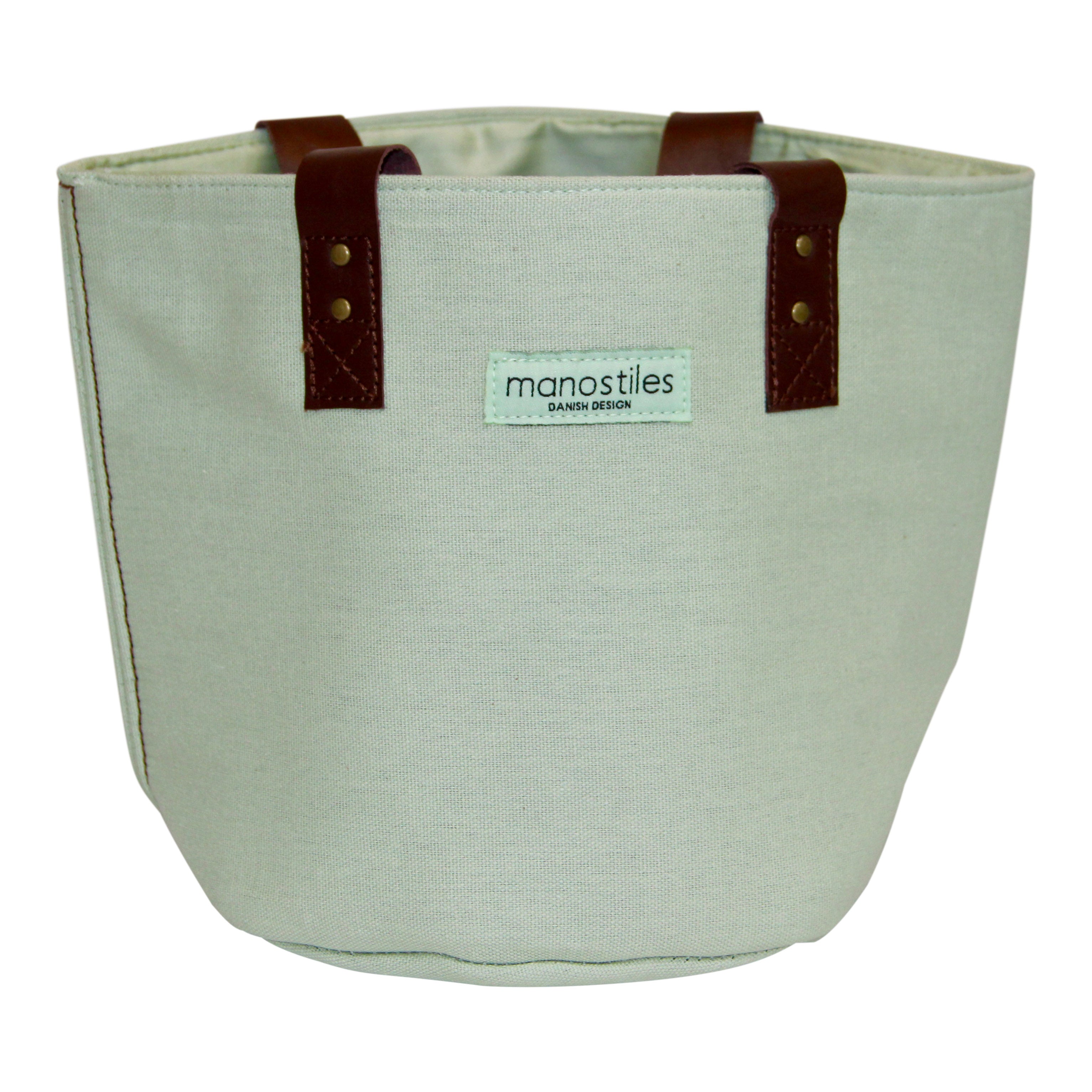 Opbevaringskurv, medium - Soft Matcha - Manostiles Danish Design 