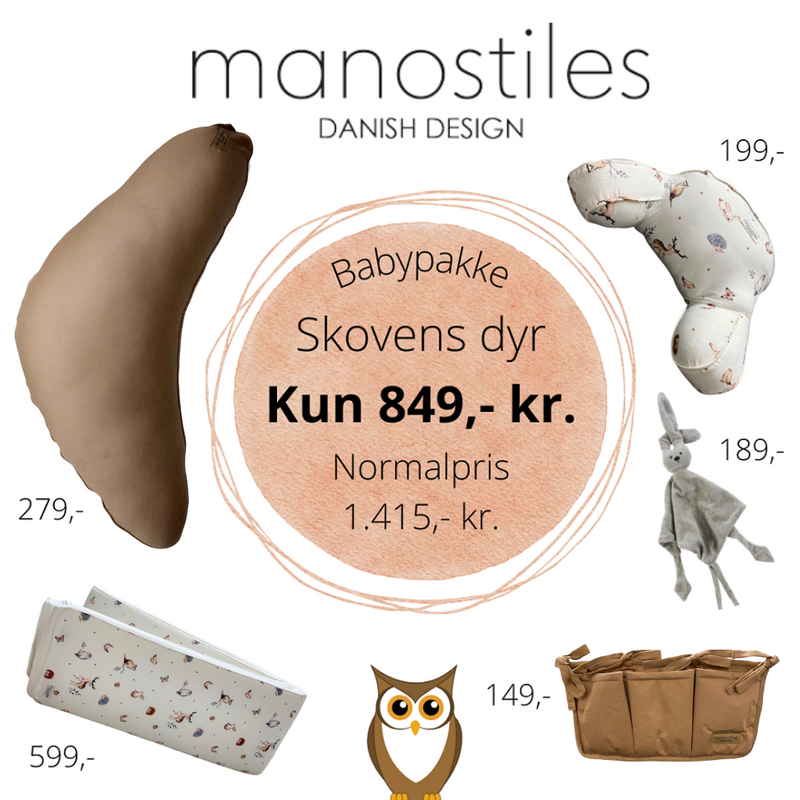 Babypakke - Skovens dyr - Manostiles Danish Design 