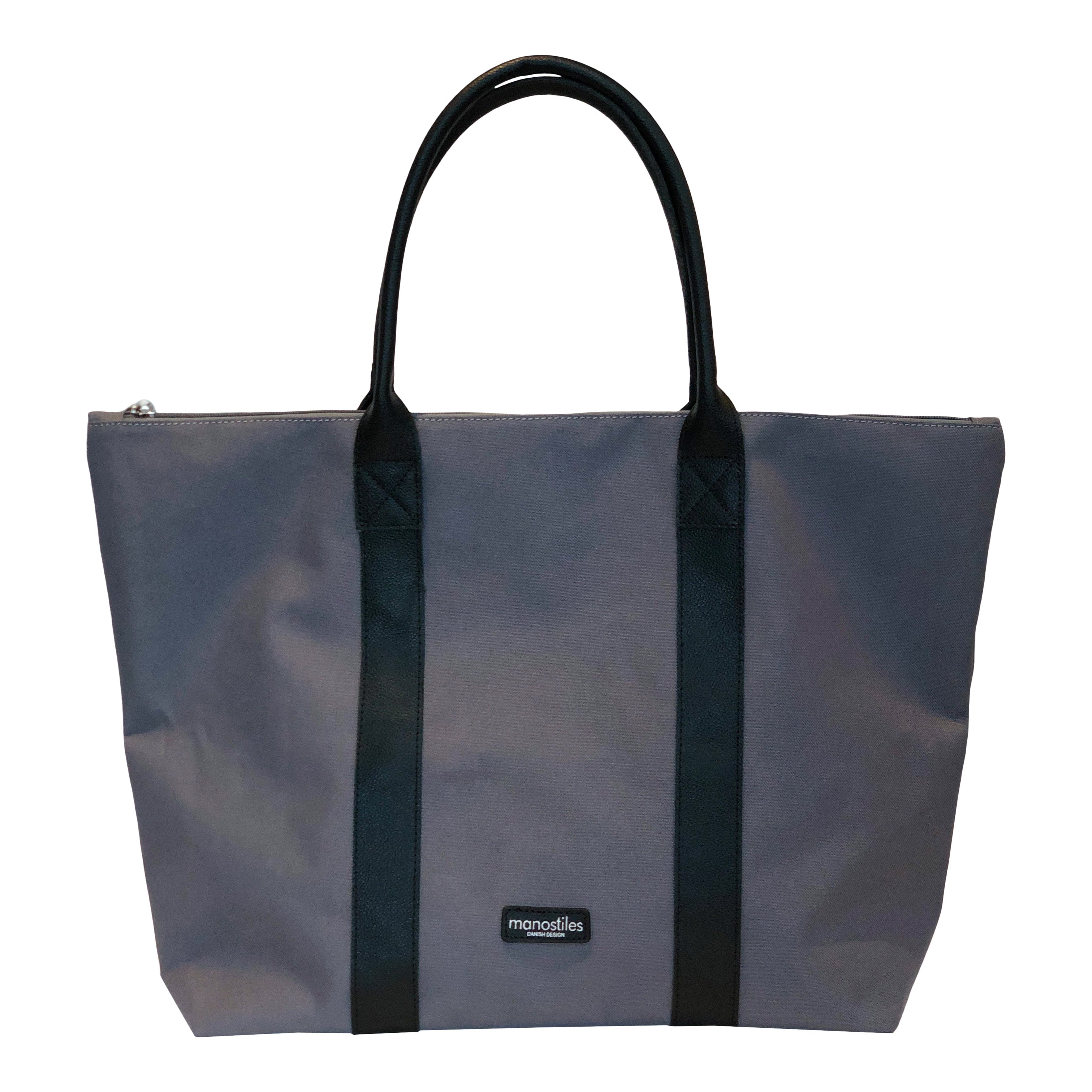 Shopper taske - Grå - Manostiles Danish Design 