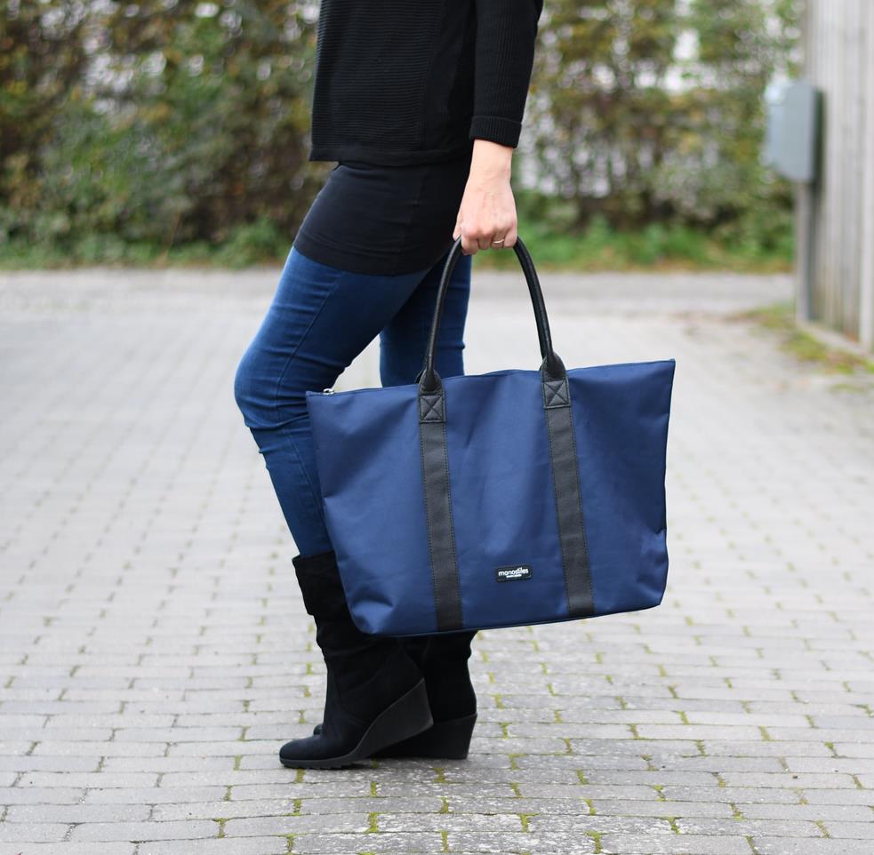 Shopper taske - Kongeblå - Manostiles Danish Design 